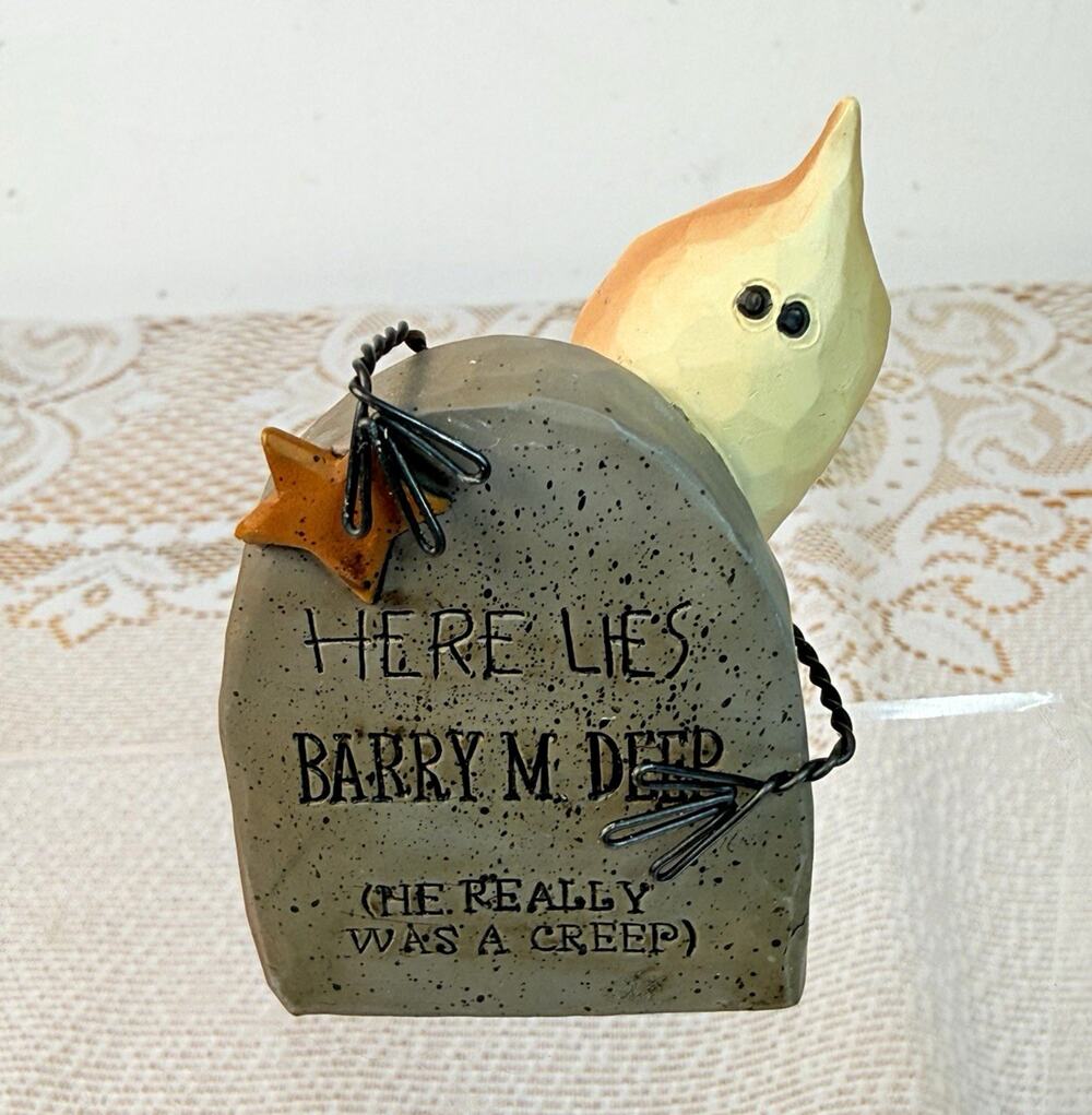 Blossom Bucket B. Lloyd 2005 Ghost Tombstone “Here Lies Barry M. Deep”
